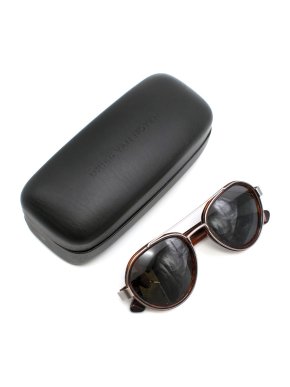 Dries Van Noten Round Tortoiseshell Aviator Sunglasses