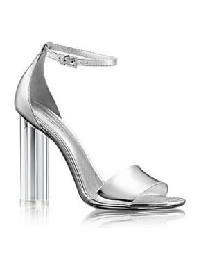 Louis Vuitton Silver Crystal Flower Sandals