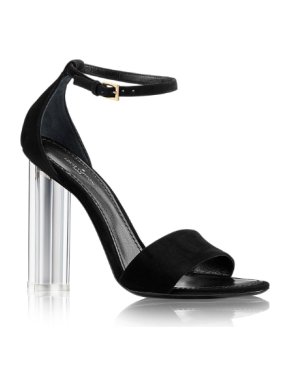 Louis Vuitton Black Suede Crystal Flower Sandals