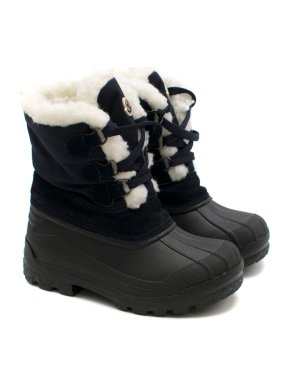 Moncler Kid's Christian Fleece-lined Runber Snow Boots