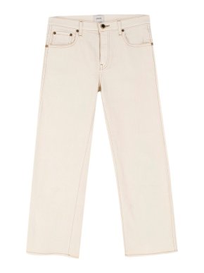 Khaite Wendell Ivory Boyfriend Fit Jeans