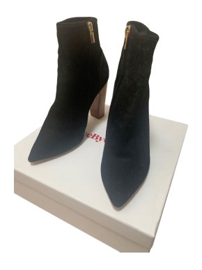 See by Chloe Black Suede Ankle Boots