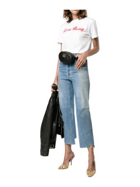 Ganni Harway Love Society White T-Shirt