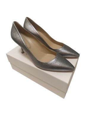 Sergio Rossi Silver Court Pumps