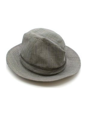 Christian Dior Prince Of Wales Grey Check Trilby