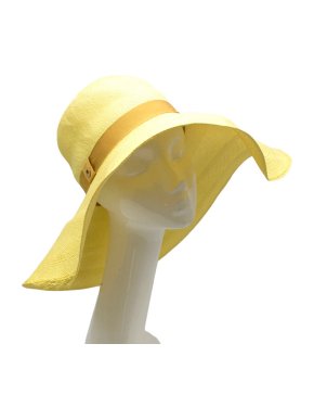 Loro Piana Yellow Floppy Beach Hat