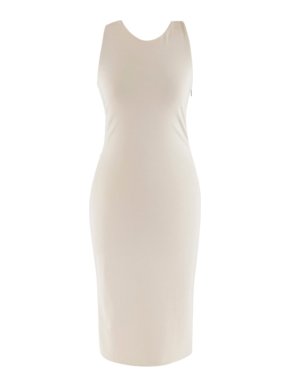 Gucci Nude Fitted Knot Back Dress