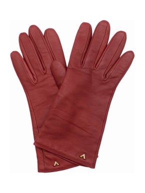 Louis Vuitton Red Leather Gloves