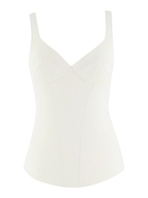 Ernest Leoty Ivory Jade Sports Crop Top