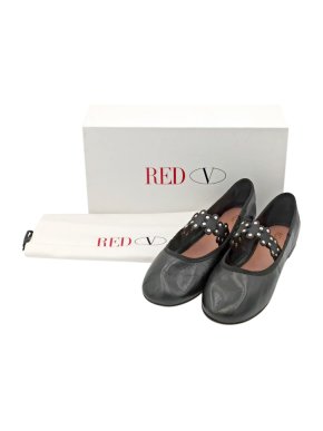 Red Valentino black flat mary jane pumps
