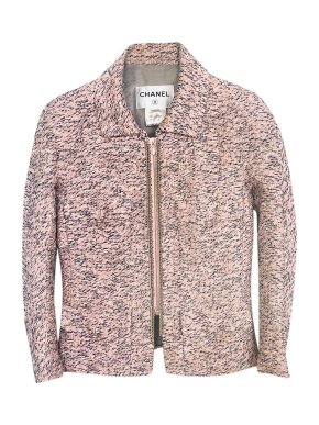 Chanel Spring Silk Blend Tweed Jacket