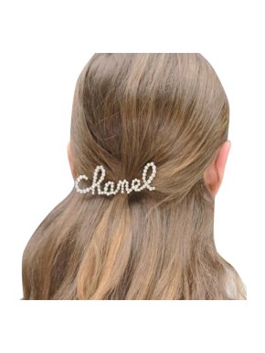 Chanel Faux Pearl & Crystal Runway Hair Barrette