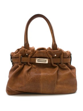 Lanvin Tan Brown Leather Belter Shoulder Bag