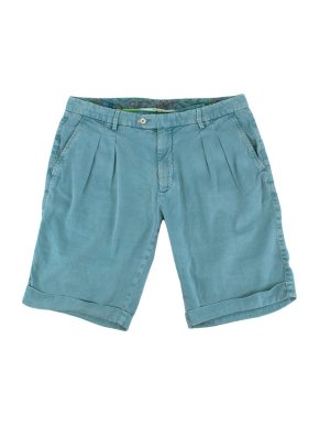 Marco Pescarolo Teal Cotton Short