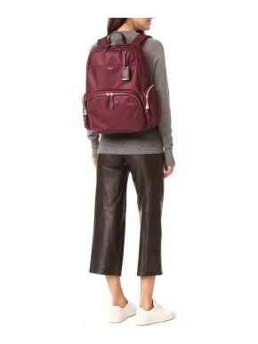 Tumi Burgundy Calais Backpack