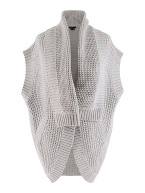 Theory Waffle Knit Sleeveless Cardigan