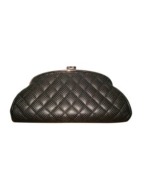 Chanel Perforated Leather Clutch