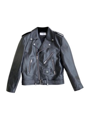 Celine Homme Black Calf Leather Biker Jacket