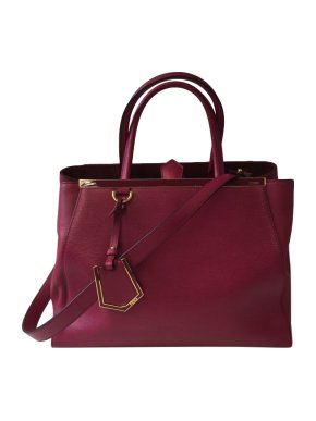 Fendi Pink Leather Medium 2Jours Tote Bag