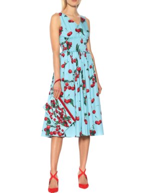 Dolce & Gabbana My Theresa Exclusive Sleevless Mikado Midi Dress