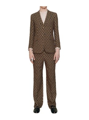 Gucci Wicker Print Tailored Pants