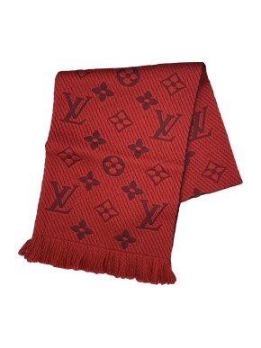 Louis Vuitton Red Logomania Shine Shawl