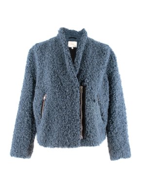 Iro Daney Blue Loop Textured Jacket