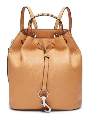 Rebecca Minkoff Tan Grained Leather Studded Backpack