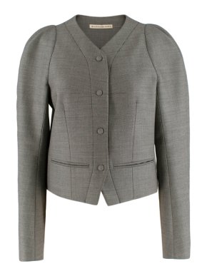 Balenciaga Puff Shoulder Classic Tailored Jacket