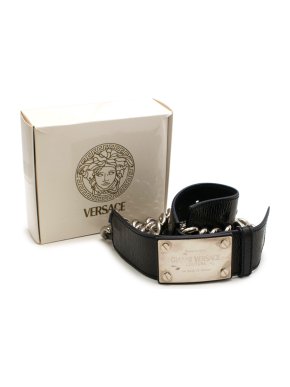 Gianni Versace Couture Black Chain Belt