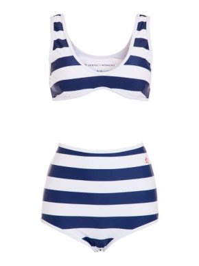 Perfect Moment Striped High Waist Bikini