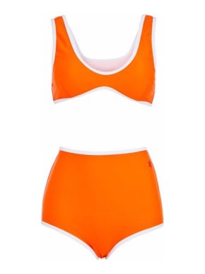 Perfect Moment Orange High Waisted Bikini