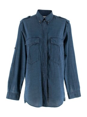 Isabel Marant Etoile Denim Shirt with Epaulettes