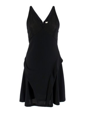 Balenciaga Black Mesh Skater Dress