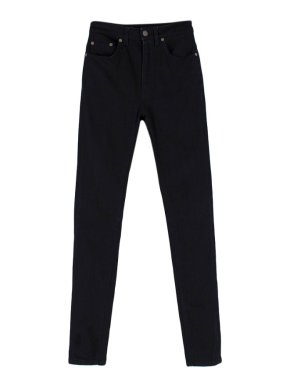 Saint Laurent Black High Rise Skinny Jeans