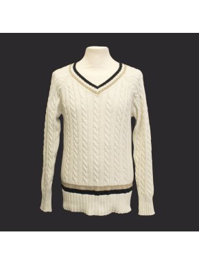 J. Lindeberg 'vinnie raw' cotton cricket jumper
