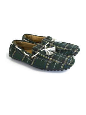 J. Lindeberg car shoe plaid loafers
