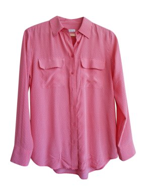 Equipment Pink Silk Shirt
