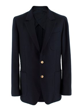 Yves Saint Laurent Navy Men's Single Breasted Jacket
