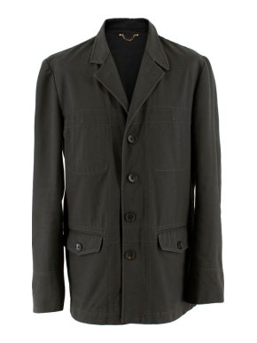 Louis Vuitton Mens Grey Cotton Jacket