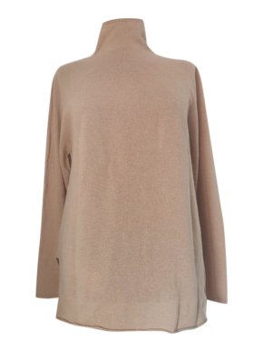 MaxMara camel cashmere blend high neck jumper