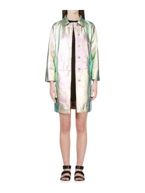 Marc by Marc Jacobs Iridescent Leather Coat