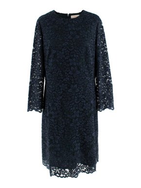 Tory Burch Green & Blue Floral Lace Dress