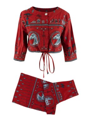 Le Sirenuse Red Emma Diefenback Top & Pants