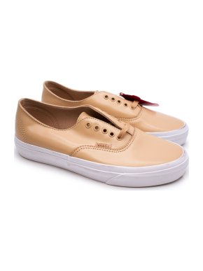 Vans Beige Smooth Leather Trainers  4.5 UK