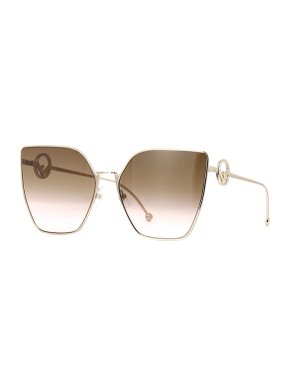 Fendi Oversized Gold Square Sunglasses