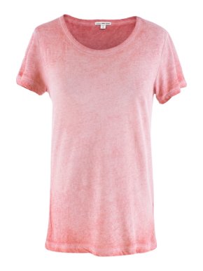 James Perse Washed Cotton Red T-Shirt