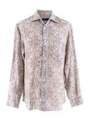 Zegna Sport Printed Linen Shirt