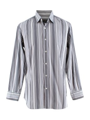 Ferragamo Striped Grey Shirt