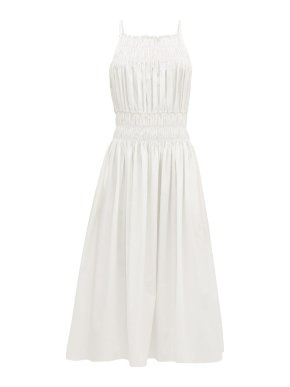 Three Grace London Ruched White Dress